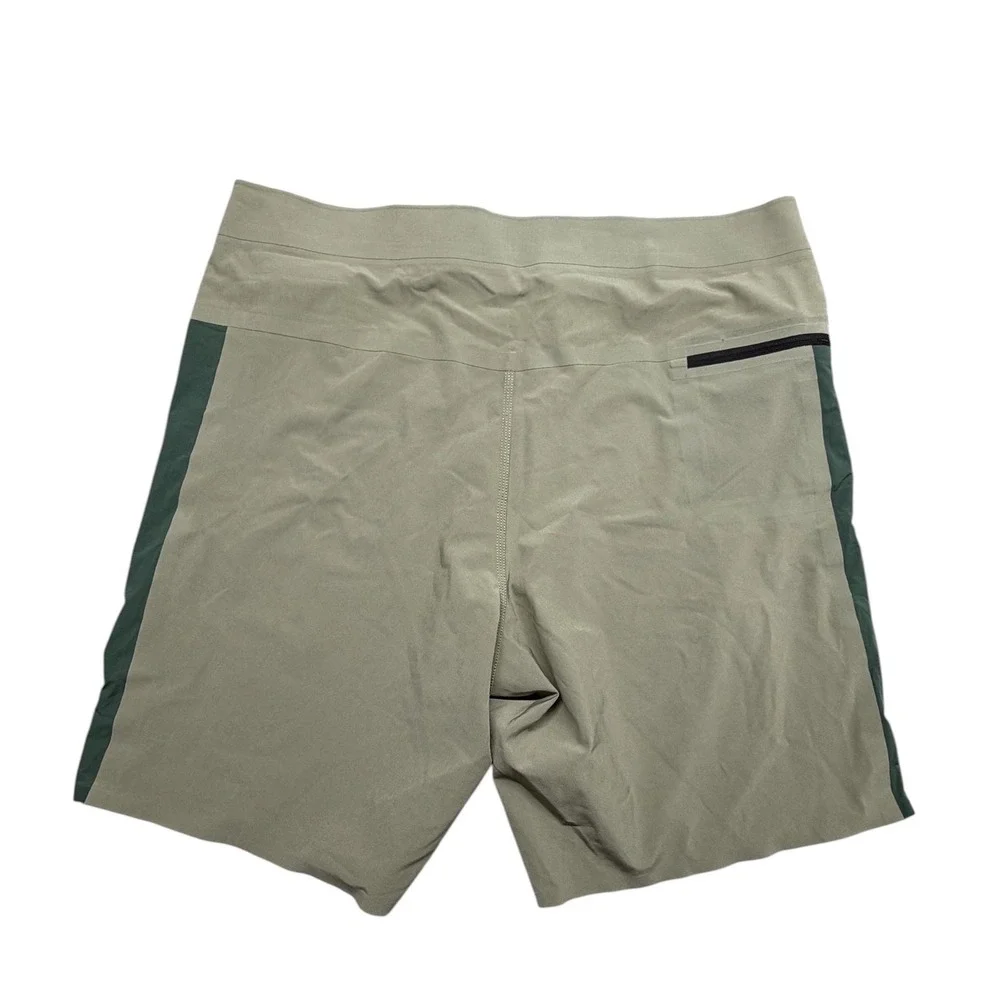 Burton JL Board Short V3 Mens 31 Sage Green Colorblock Technical Swim Trunks